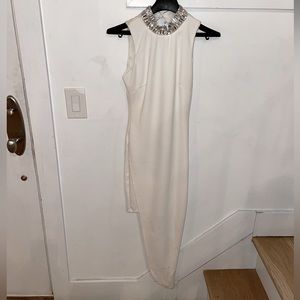 Embellished white dress